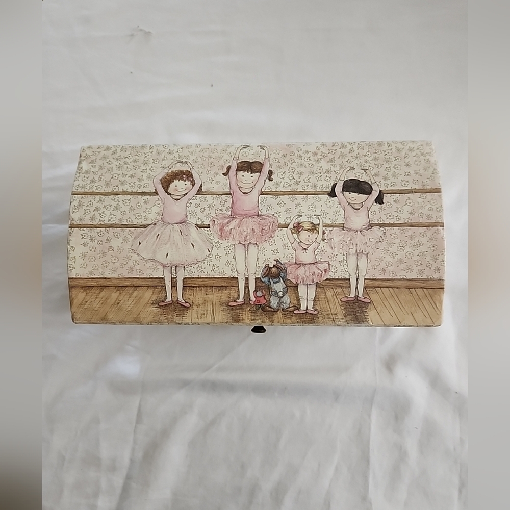 Vintage Bob's Boxes Ballerinas Treasure Chest Jewelry Box Sherri Buck Baldwin